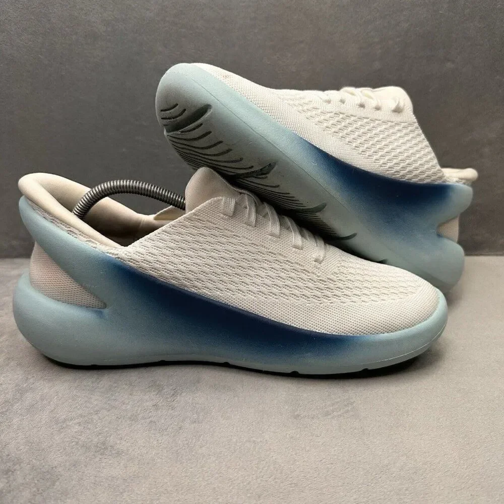 Kizik Roamer Mens Size 10 Shoes White Glacier Hands Free Slip On Comfort Sneaker